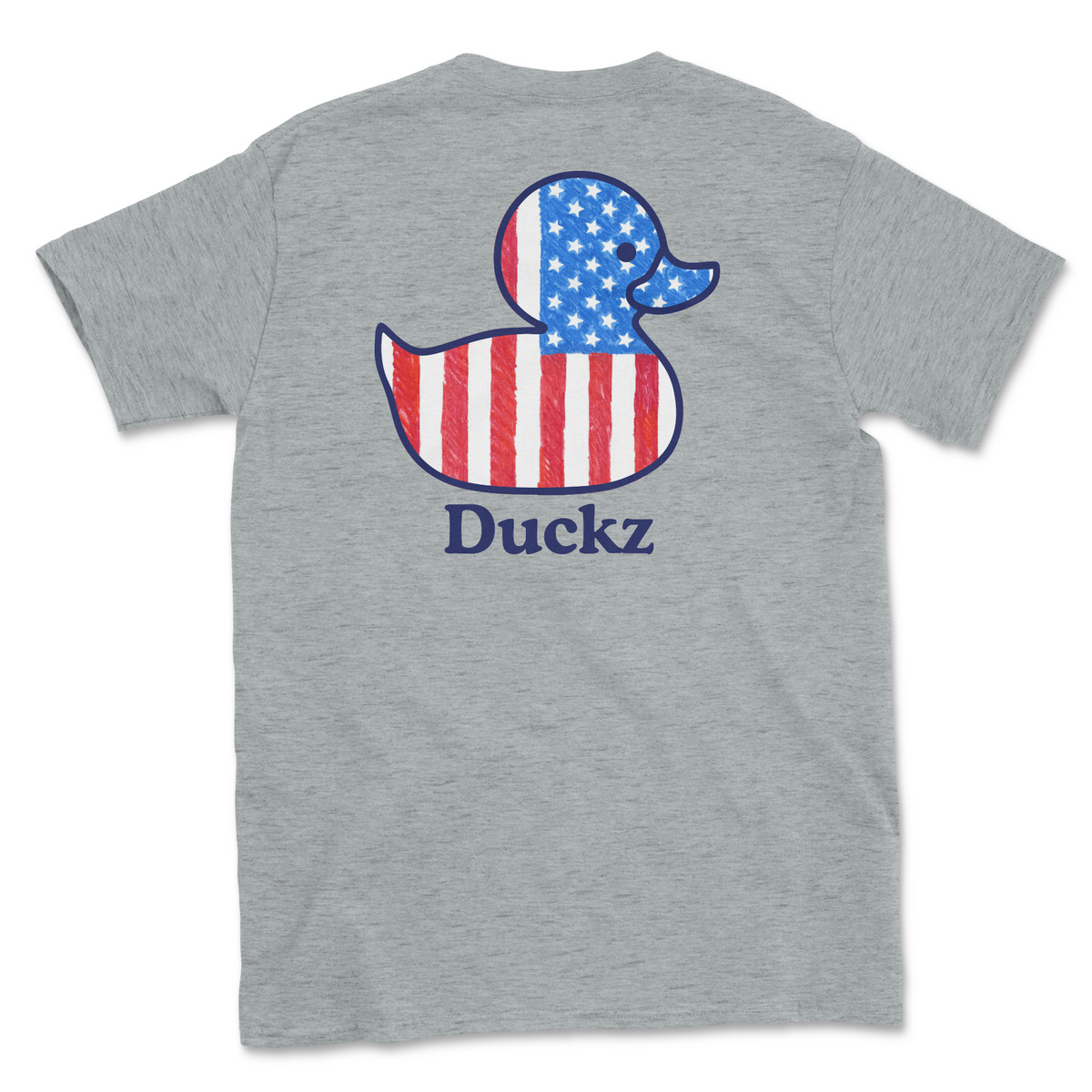 Patriotic Puddle (Adult Short Sleeve T-Shirt)