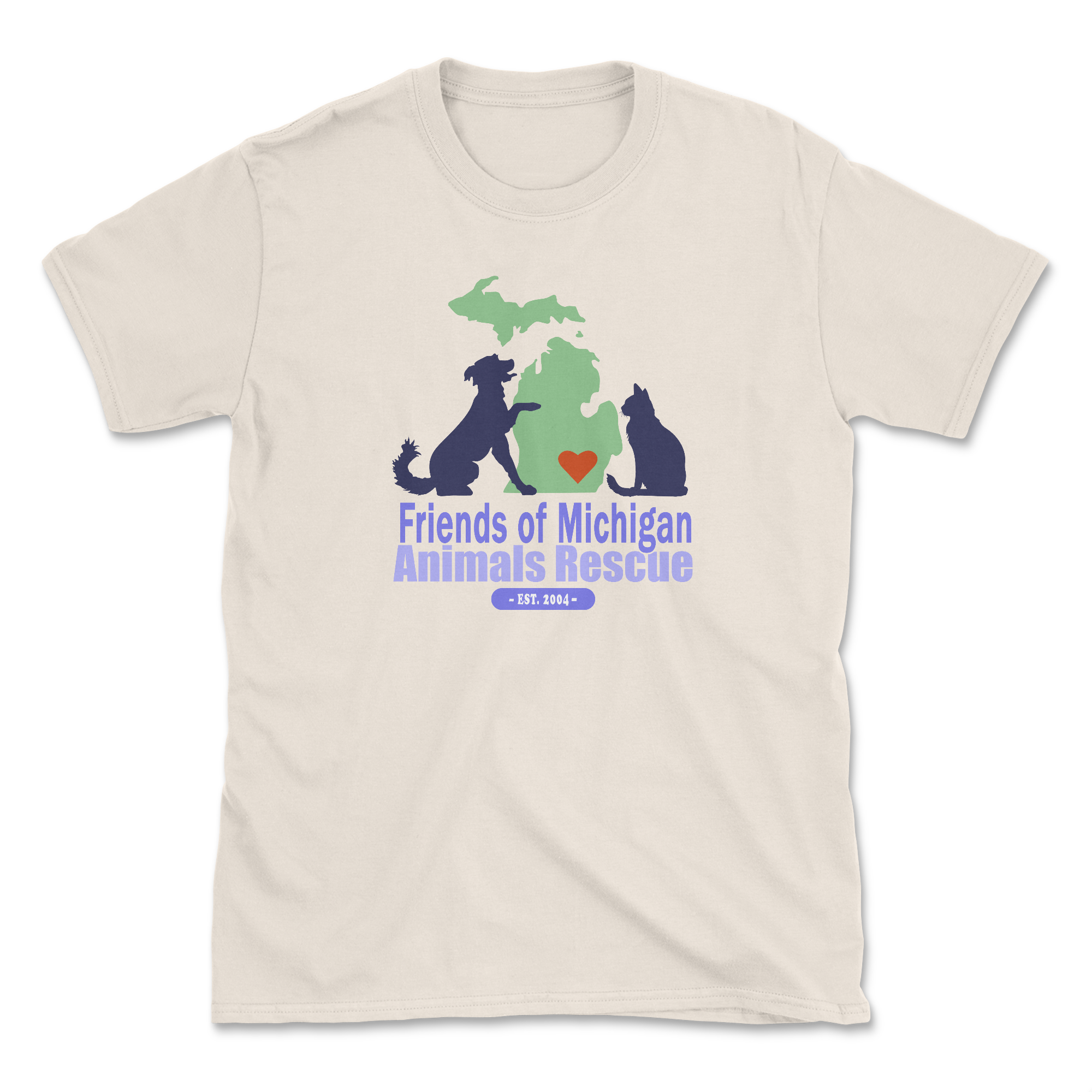 Logo - Natural (Front Print) (Adult Short Sleeve T-Shirt)