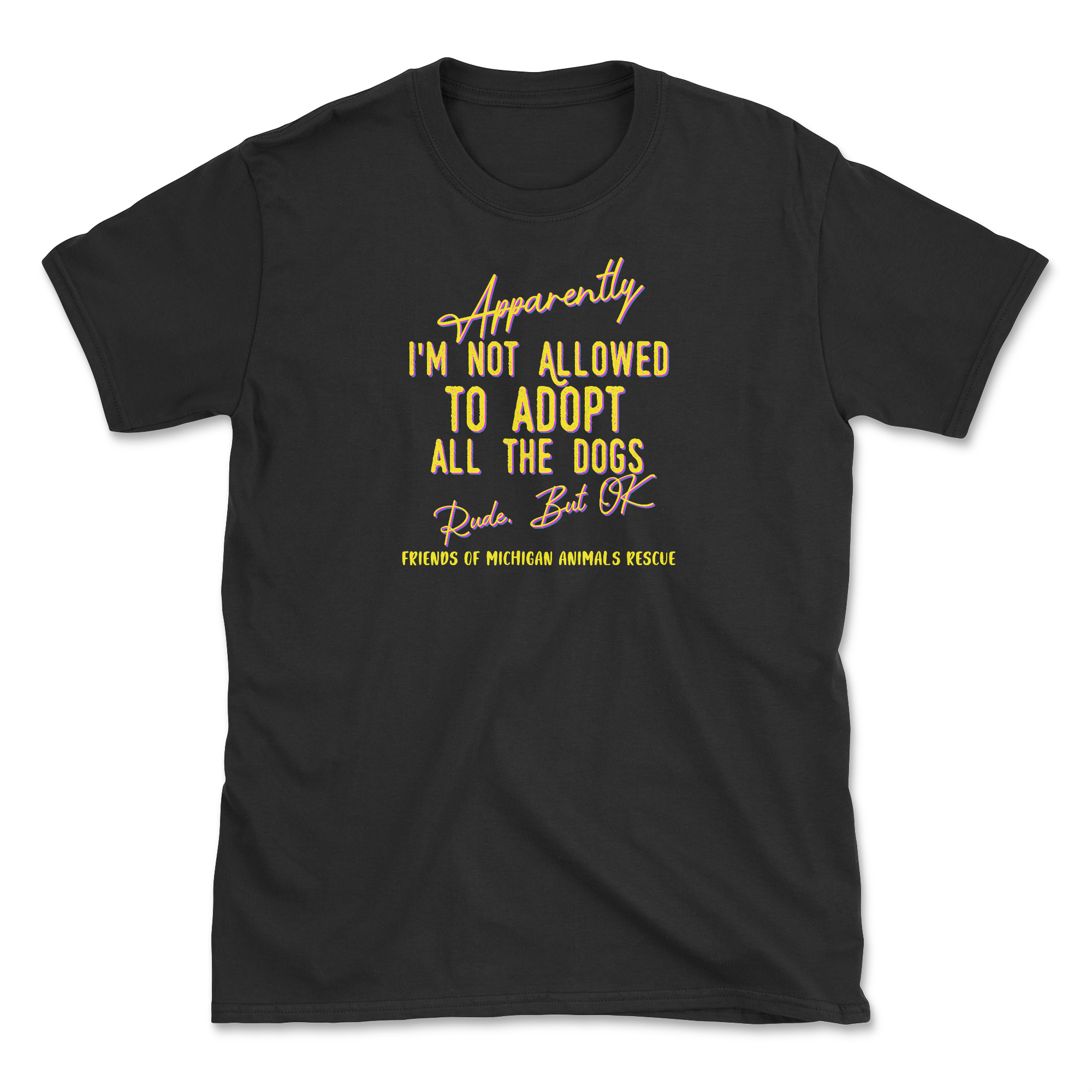 Apparently (Friends of Michigan Animals Rescue) (Adult Short Sleeve T-Shirt)