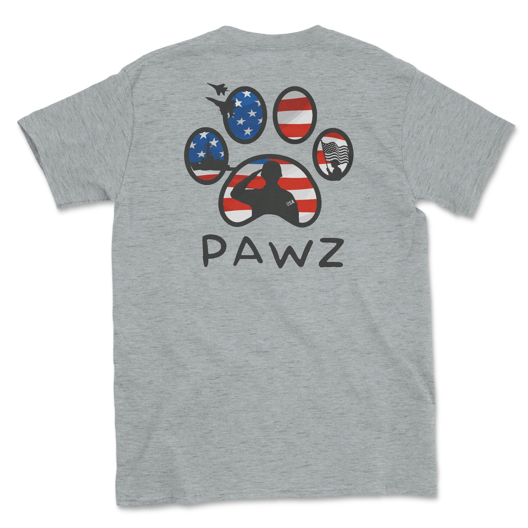 Memorial Paw (Adult Short Sleeve T-Shirt)