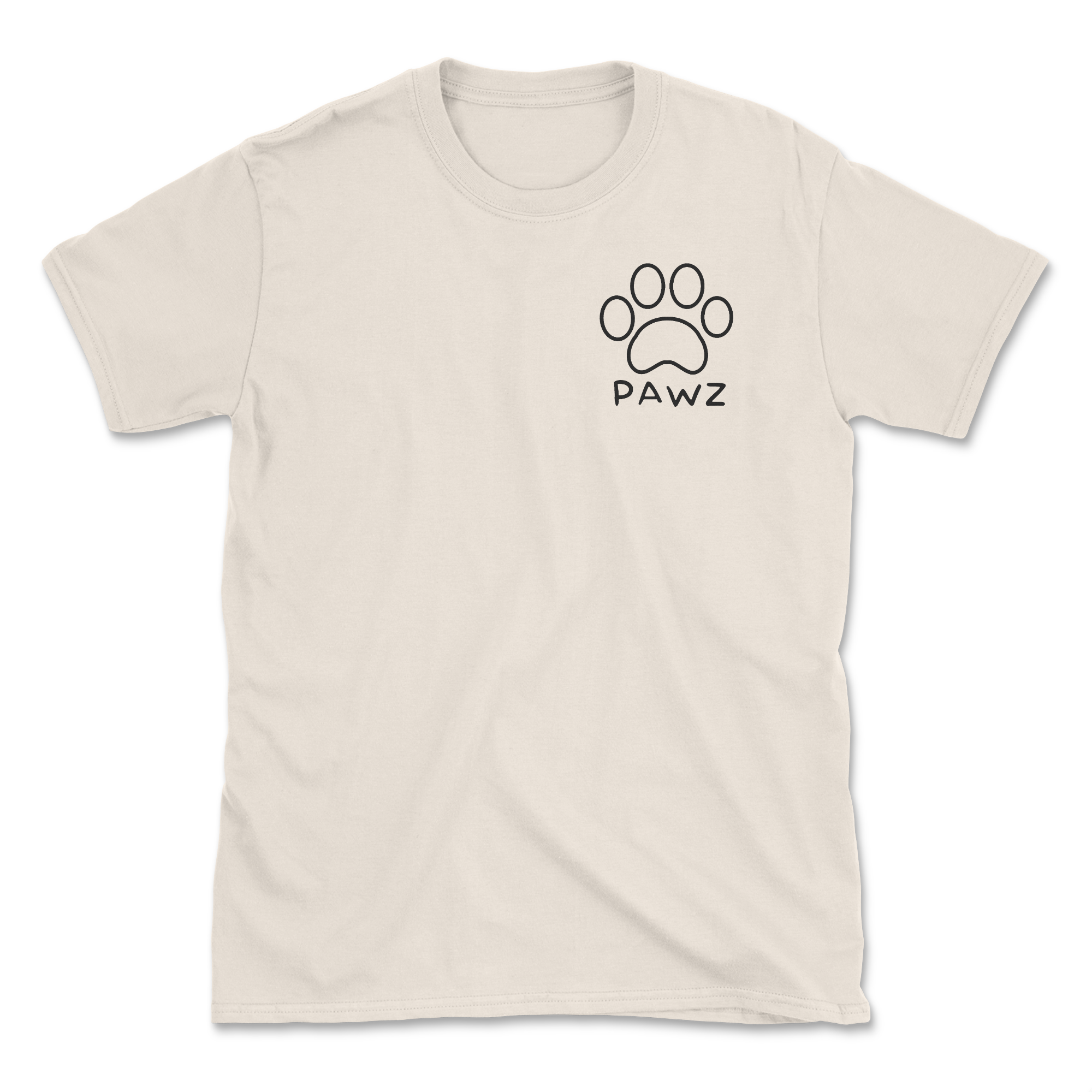 Outdoor Outline (Natural) (Adult Short Sleeve T-Shirt)