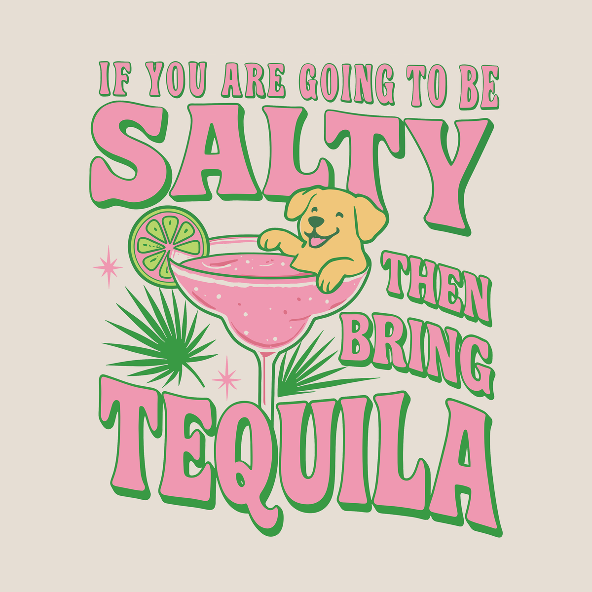 Salty Pawz - Natural (Adult Short Sleeve T-Shirt)