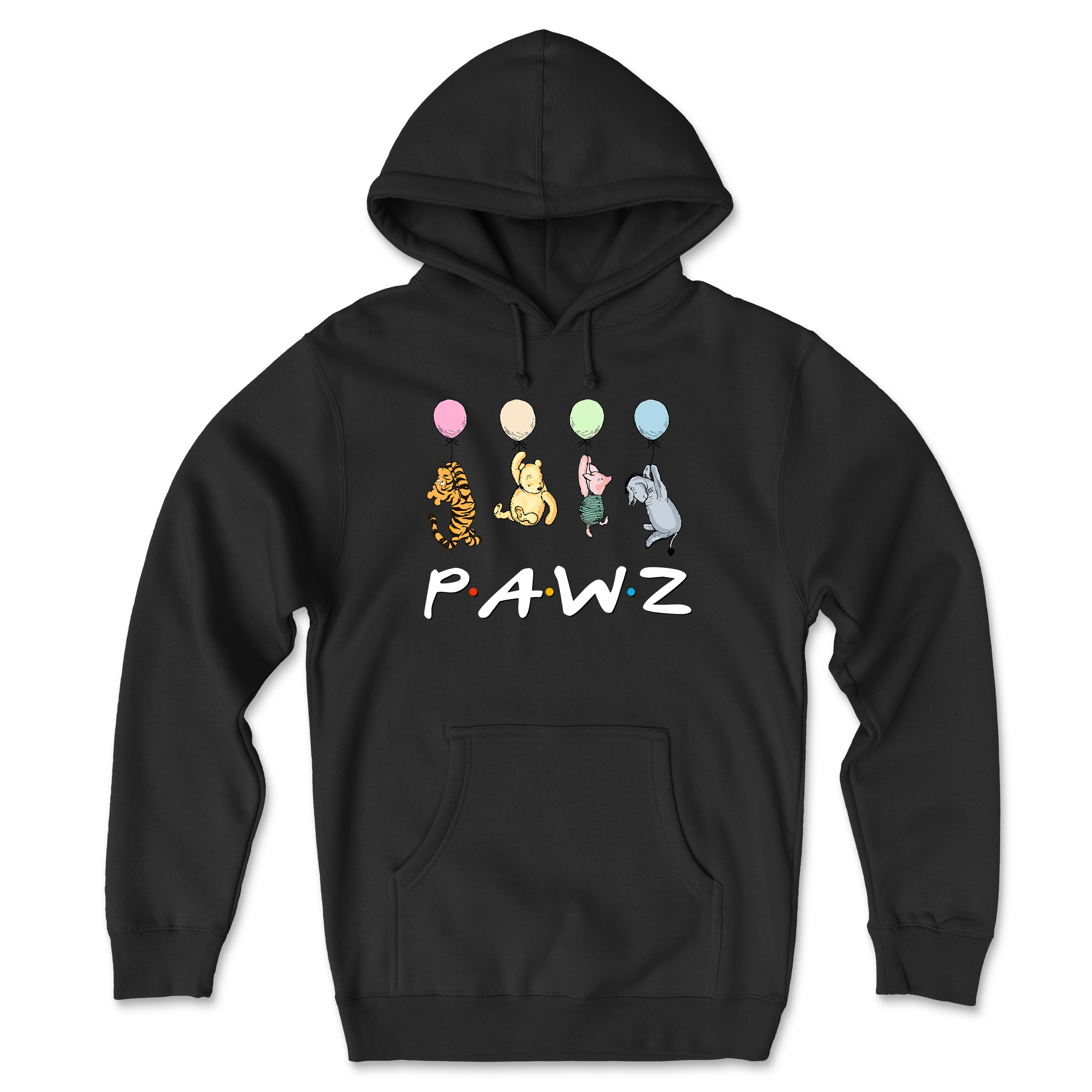 Best Friends - Black (Front Print) (Adult Hoodie) Limited Edition