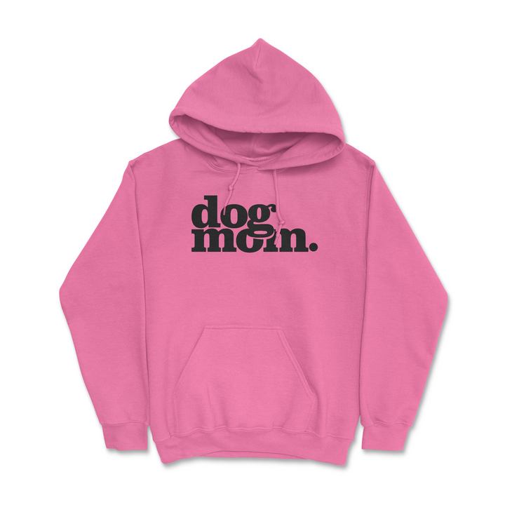 Dog Mom. - Hot Pink (Adult Hoodie)