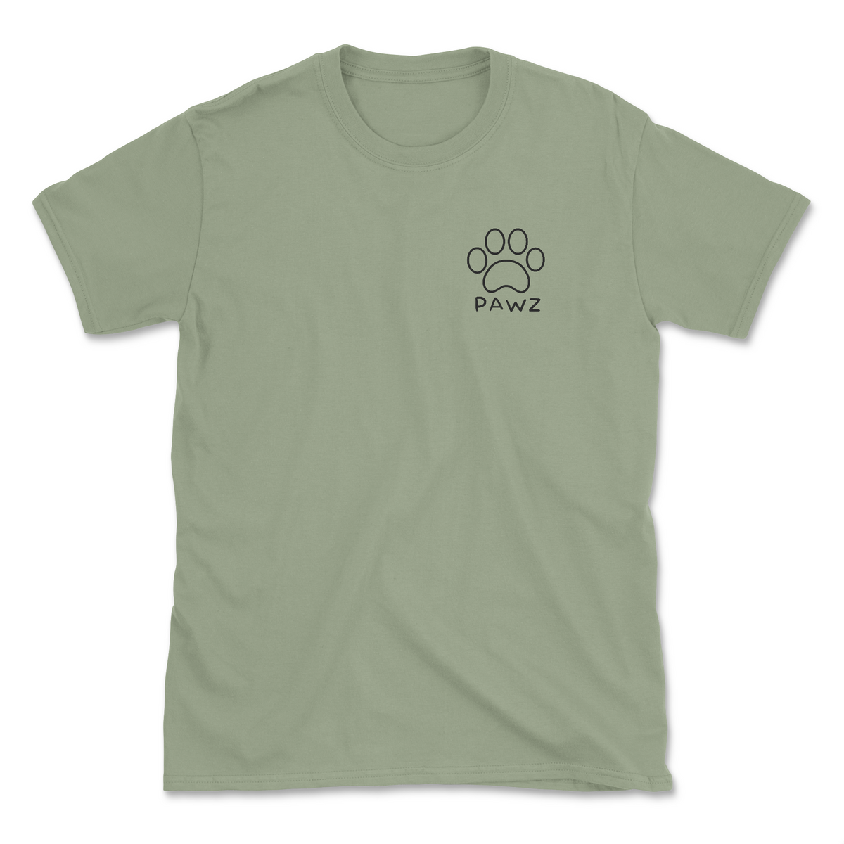 Outdoor Outline (Sage) (Adult Short Sleeve T-Shirt)