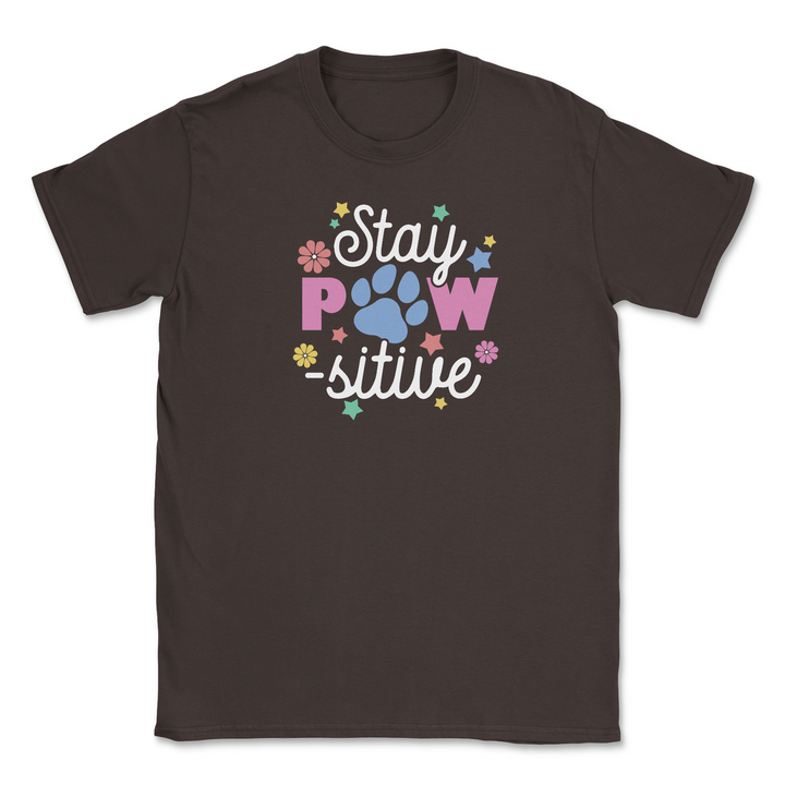 Stay Pawsitive (Adult Short Sleeve T-Shirt)