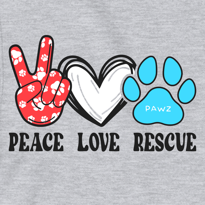 Peace, Love, Pawz (Adult Hoodie)